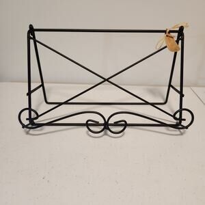 Ewe's View Cookbook Stand - Black Metal - NEW